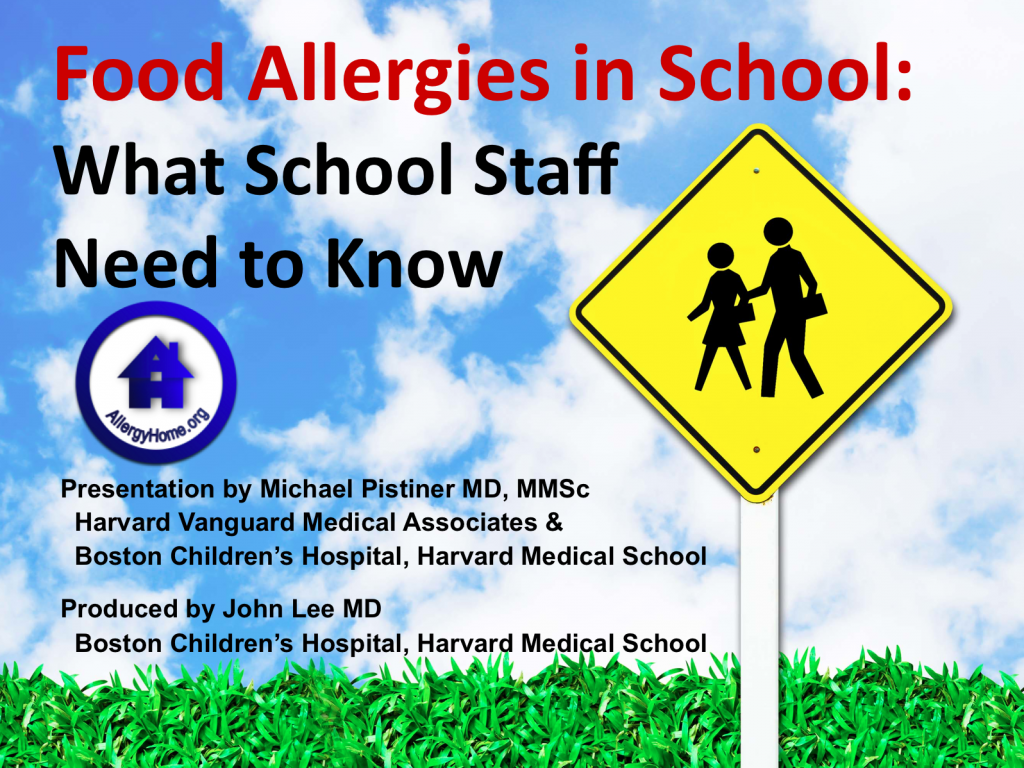 School Staff Training - Food Allergies in School What School Staff Need to Know